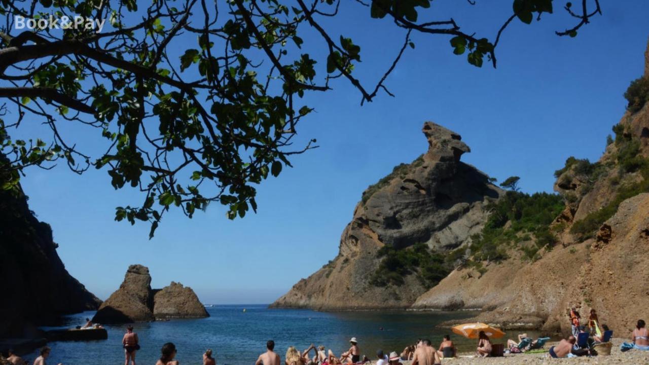 Les Alouettes Studio Avec Terrasse, Garage Et Piscine La Ciotat Luaran gambar